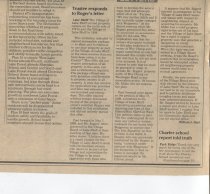 Trustee Responds to Roger's Letter